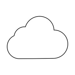 Cloud weather symbol cartoon