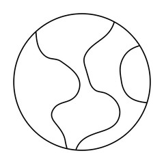 Earth world symbol cartoon