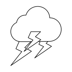 Rainy weather symbol cartoon