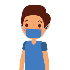 surgeon man avatar character icon vector illustration design