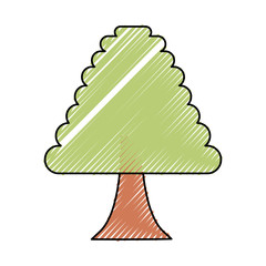 Tree nature symbol cartoon