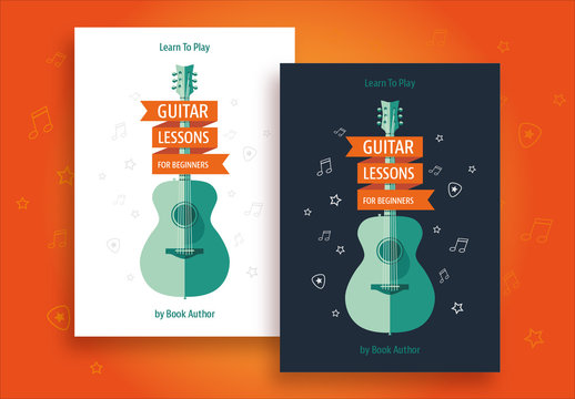Guitar Lessons Book Cover Layout
