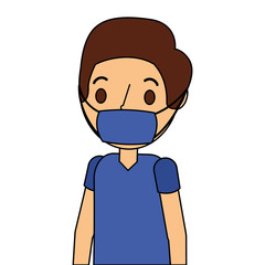 surgeon man avatar character icon vector illustration design
