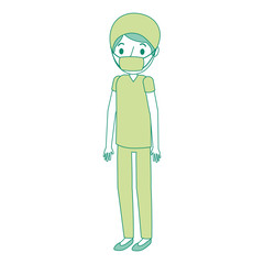 surgeon man avatar character icon vector illustration design