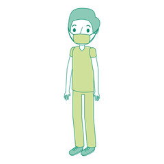 Fototapeta na wymiar surgeon man avatar character icon vector illustration design