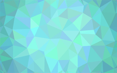 Obraz premium Light Blue, Green vector polygonal illustration, which consist of triangles. Triangular design for your business. Creative geometric background in Origami style with gradient