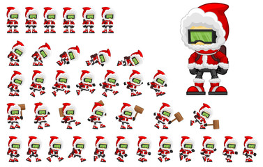 Animated Christmas Boy Game Character