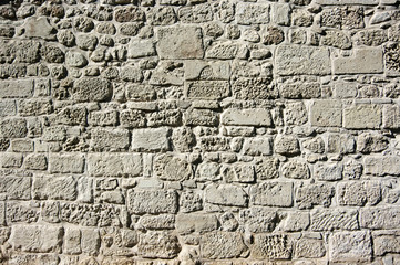 Ancient limestone walling texture