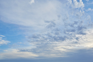 Fototapeta premium Blue sky background with clouds
