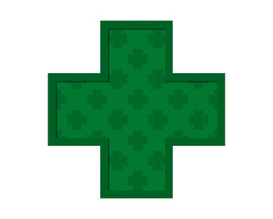 clover medical symbol image vector icon