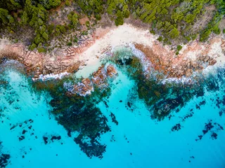 Luftaufnahme über einem wunderschönen Strand in Cape Naturaliste in der Nähe der Städte Dunsborough und Margaret River im Südwesten von Westaustralien. © beau
