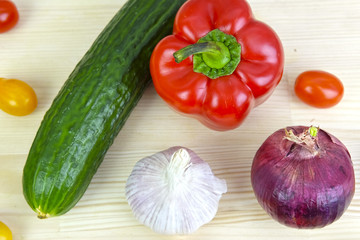 Different vegetables close up