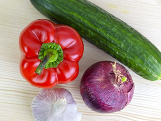 Different vegetables close up