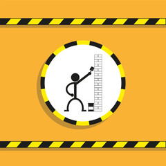 Painting walls. Vector icon.