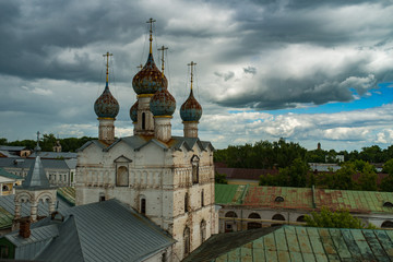 Fototapeta na wymiar Orthodox Church Spasa na Torgu, Golden Ring of Russia, Rostov the Great