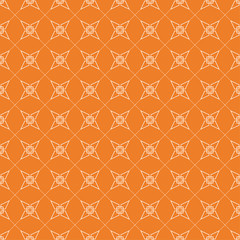 Orange geometric print. Seamless pattern