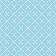 Light blue geometric ornament. Seamless pattern