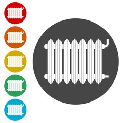 Central Heating Radiator icon, Heating radiator icon 