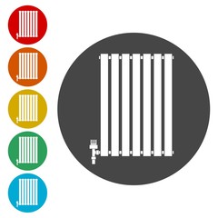 Central Heating Radiator icon, Heating radiator icon 