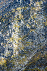 slovakian carpathian mountains in autumn. rock textures on walls of hills