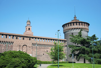 Fototapeta premium Sforza Castle tower