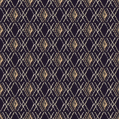 Ethnic boho seamless pattern. Scribble texture. Folk motif. Textile rapport.
