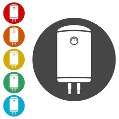 Electric boiler icon - vector Illustration 