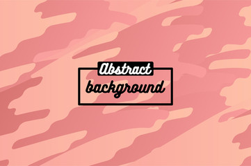 Dynamic wavy form with irregular parallel rounded lines. Modern style with soft pastel pink gradients. Element for design.