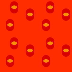 Eye irregular seamless pattern. For print, fashion design, wrapping wallpaper