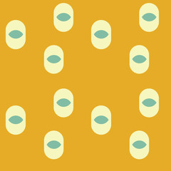 Eye irregular seamless pattern. For print, fashion design, wrapping wallpaper