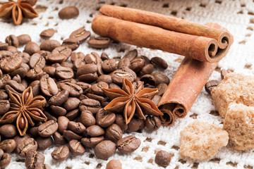 Coffee beans for background