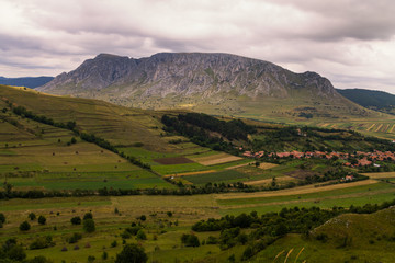Piatra Secuiului Rimetea and Coltesti Village in Apuseni Mountains, Trascau, Romania