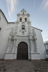 Fototapeta na wymiar La Merced church in Sucre, capital of Bolivia - South America