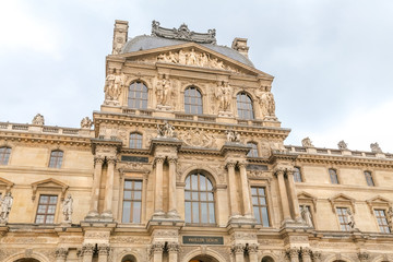 Fototapeta na wymiar Louvre Museum in Paris City