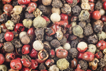 seeds of colored pepper