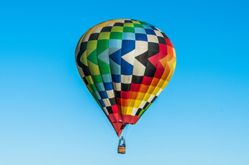 Rainbow Colored Hot Air Balloon