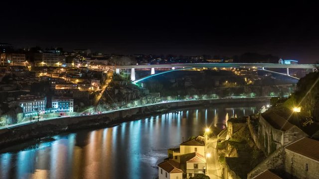 Ponte do Infante, Night Hyperlapse Timelapse Video