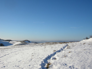 Winterlandschaft - Groß Zicker auf Rügen, Halbinsel Mönchgut