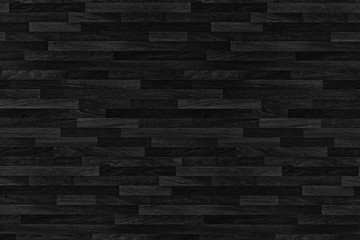Black wood parquet texture. Background old panels.