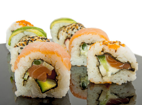 Fresh sushi plate
