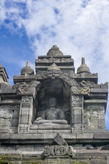 Borobudur, or Barabudur is a 9th-century Mahayana Buddhist temple in Magelang, Central Java, Indonesia, and the world's largest Buddhist temple.