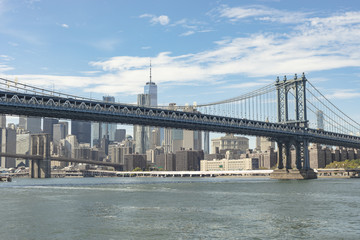 Obraz premium Manhattan Bridge I Widok Dolnego Manhattanu