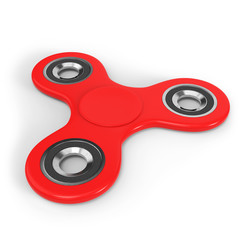 Red spinner on white background