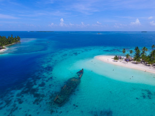 Aerial Image from San Blas Islands in Panama