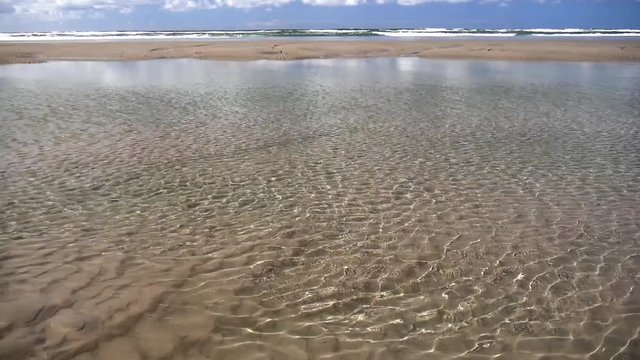 Spiaggia isole Frisone bassa marea sul mare del Nord