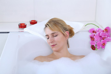 Naklejka premium entspannendes Vollbad