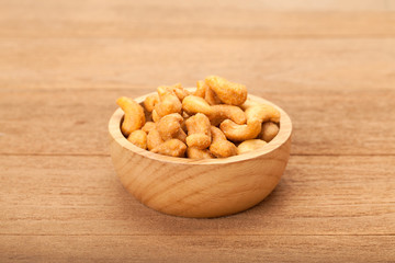 Salted cashew nuts