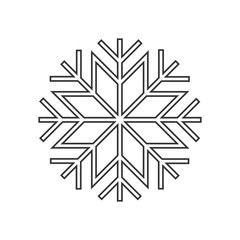 Snowflake ornament icon
