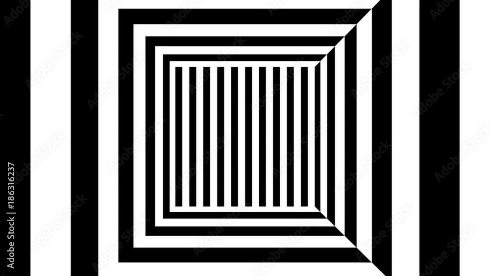 Aufkleber abstract background with black and white stripes. seamless loop