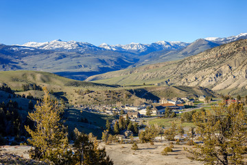 Overlooking Mammoth YNP